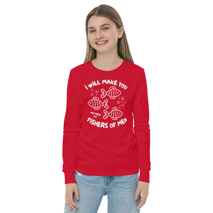 I Will Make You Fishers of Men (W) Youth Long Sleeve Tee