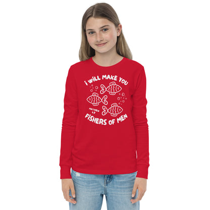 I Will Make You Fishers of Men (W) Youth Long Sleeve Tee