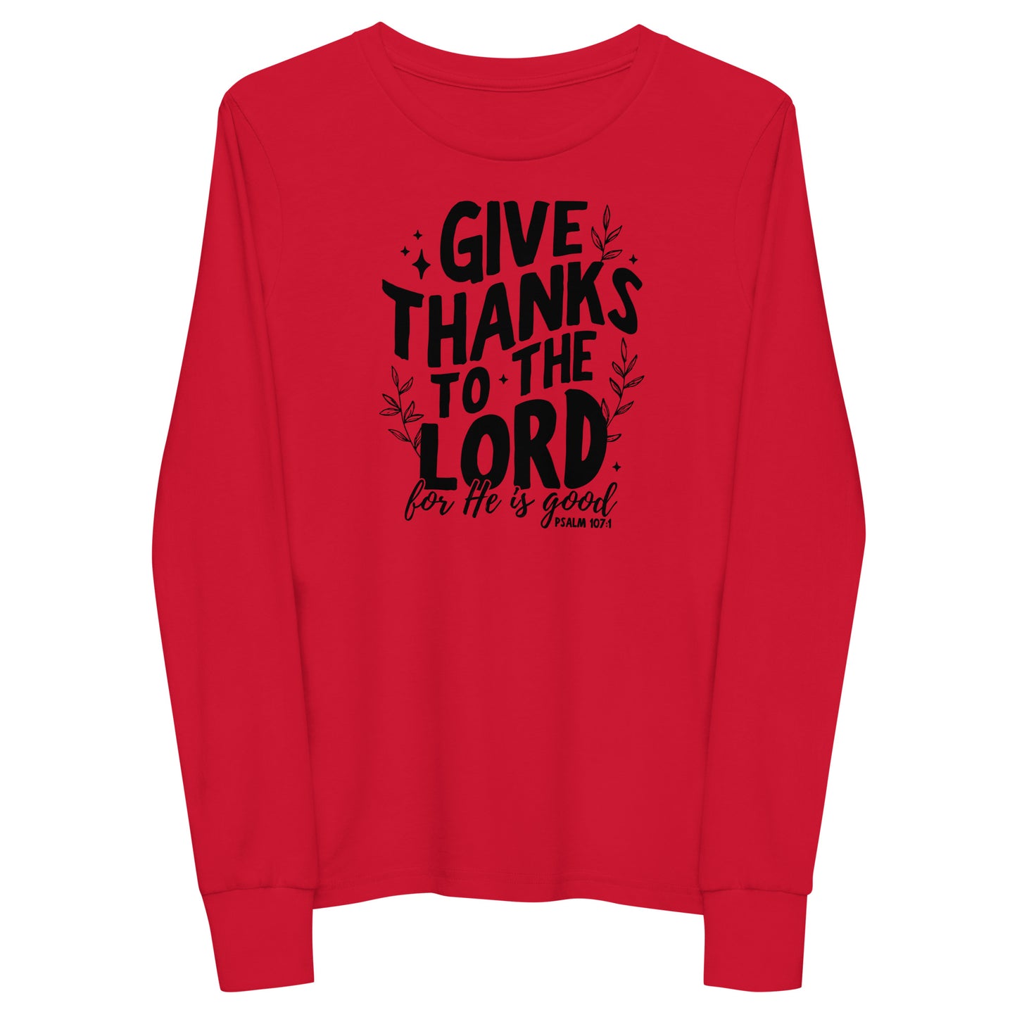 Give Thanks to the Lord Youth Long Sleeve Tee