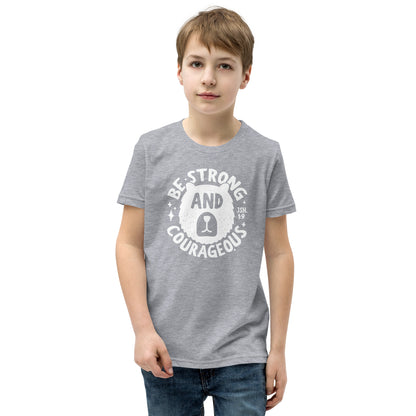 Be Strong & Courageous (W) Youth Short Sleeve T-Shirt