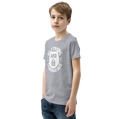 Be Strong & Courageous (W) Youth Short Sleeve T-Shirt