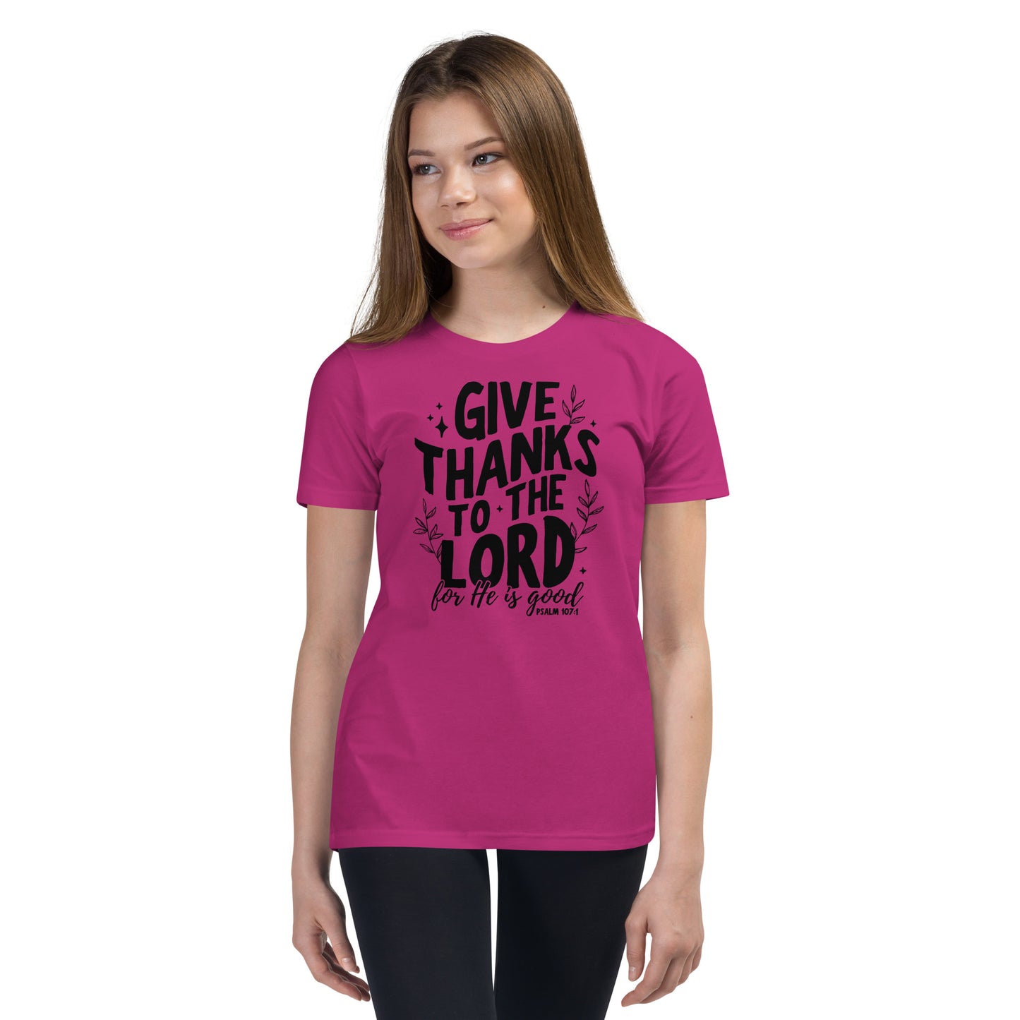 Give Thanks to the Lord Youth Short Sleeve T-Shirt