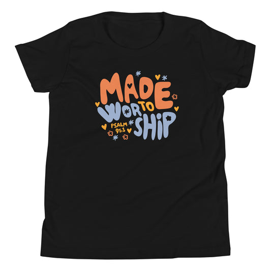 Made to Worship (Color) Youth Short Sleeve T-Shirt