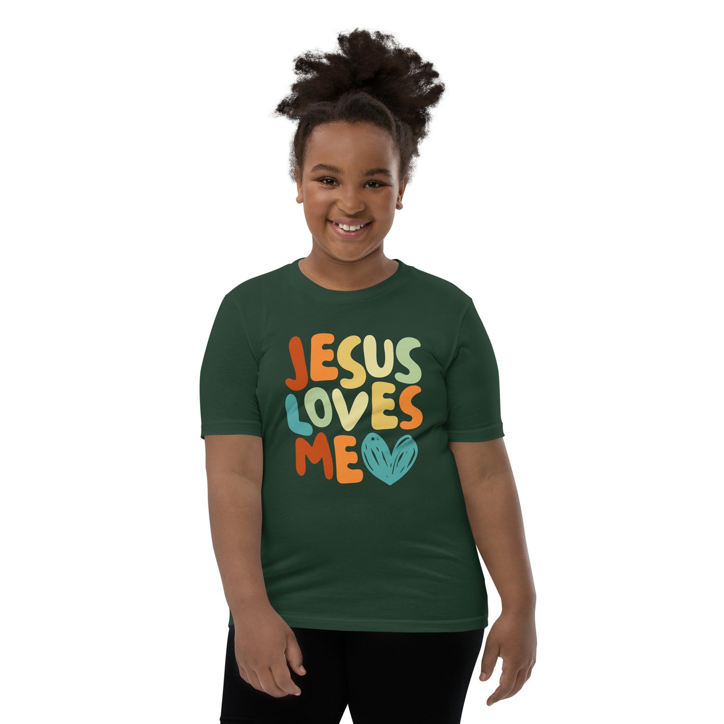 Jesus Loves Me Youth Short Sleeve T-Shirt