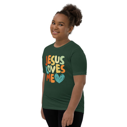 Jesus Loves Me Youth Short Sleeve T-Shirt