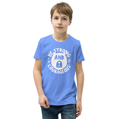 Be Strong & Courageous (W) Youth Short Sleeve T-Shirt