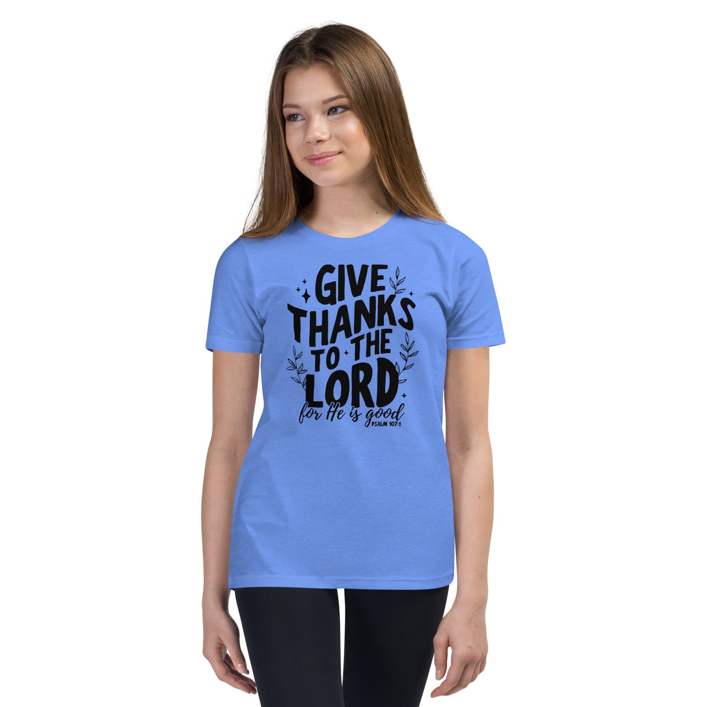 Give Thanks to the Lord Youth Short Sleeve T-Shirt