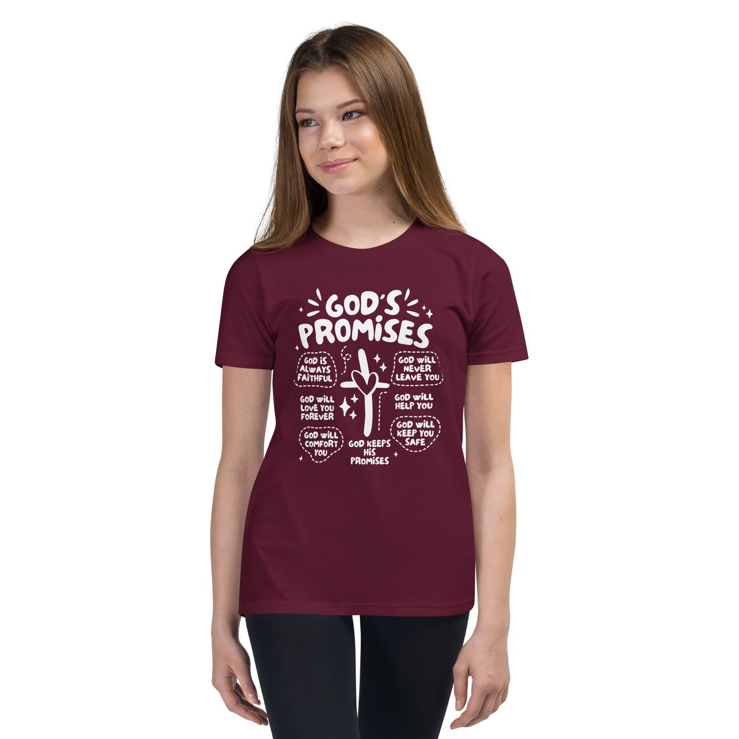 God's Promises (W) Youth Short Sleeve T-Shirt