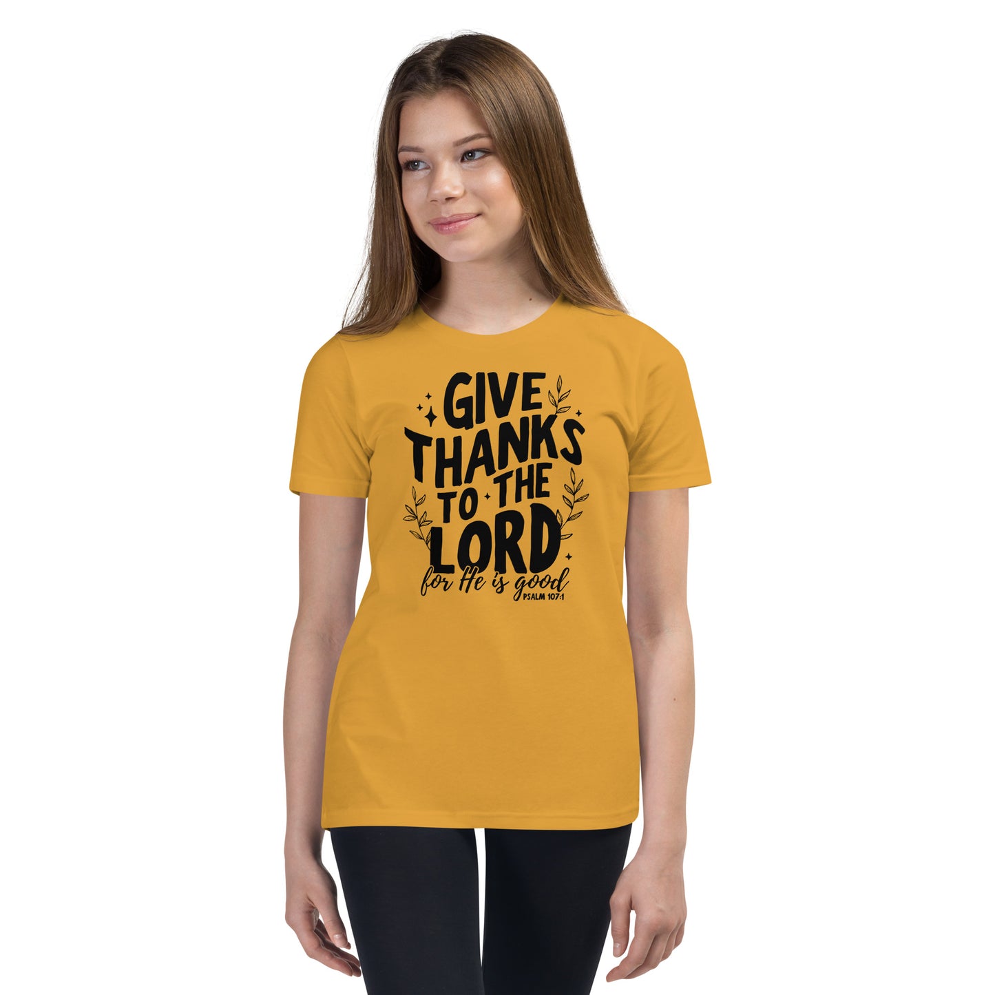 Give Thanks to the Lord Youth Short Sleeve T-Shirt