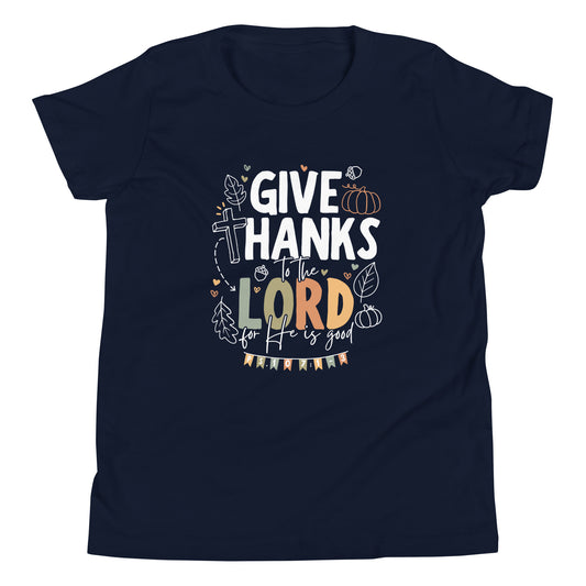 Give Thanks to the Lord (W) Youth Short Sleeve T-Shirt