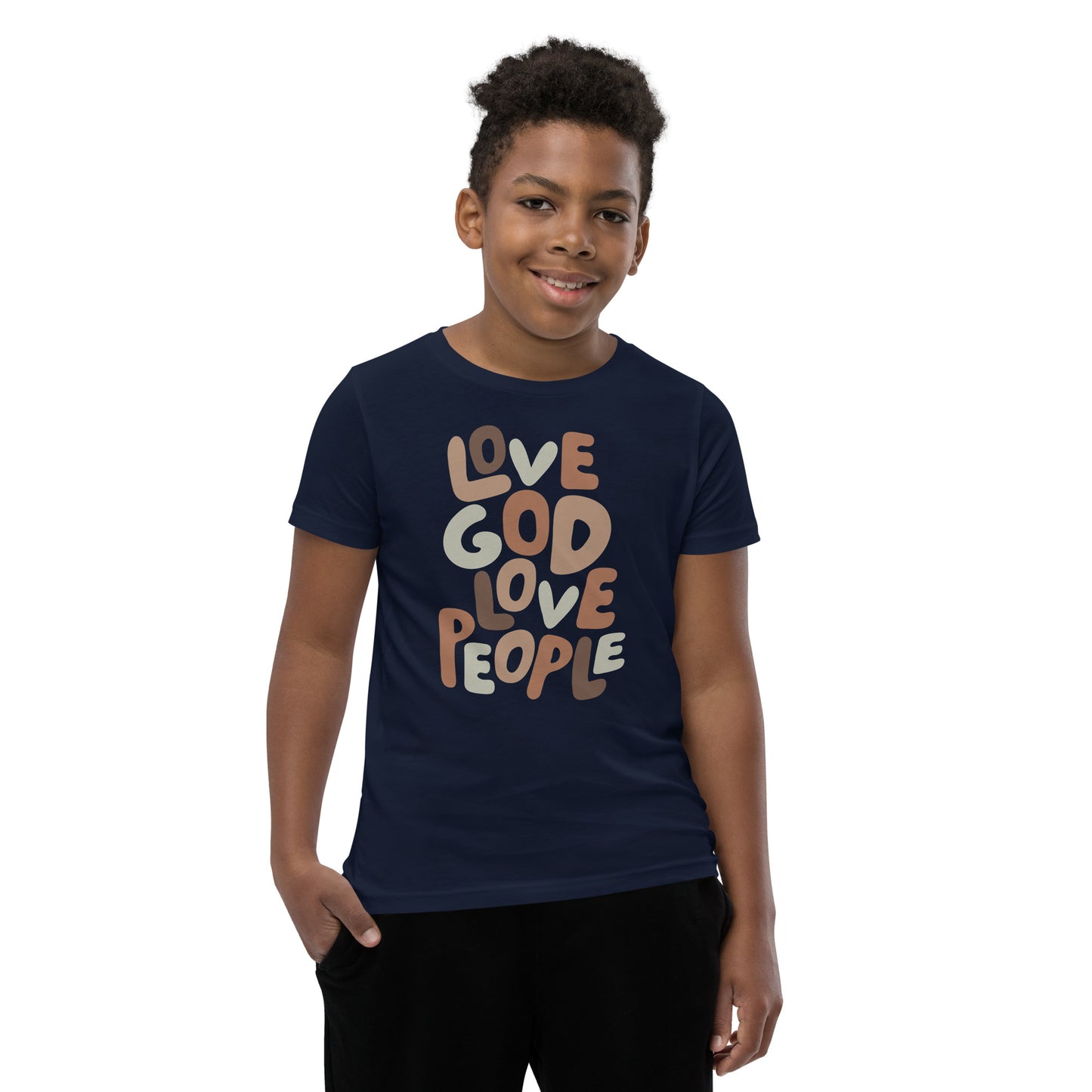 Love God Love People Youth Short Sleeve T-Shirt