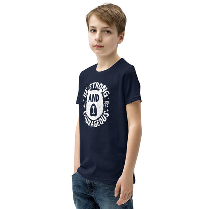 Be Strong & Courageous (W) Youth Short Sleeve T-Shirt