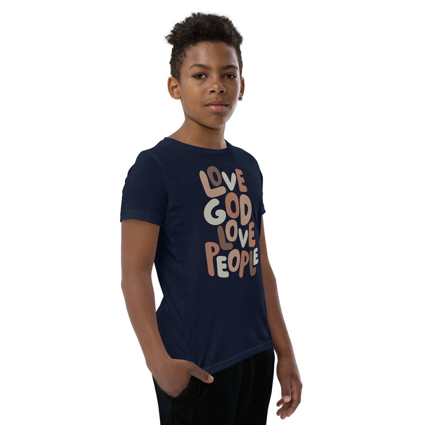 Love God Love People Youth Short Sleeve T-Shirt