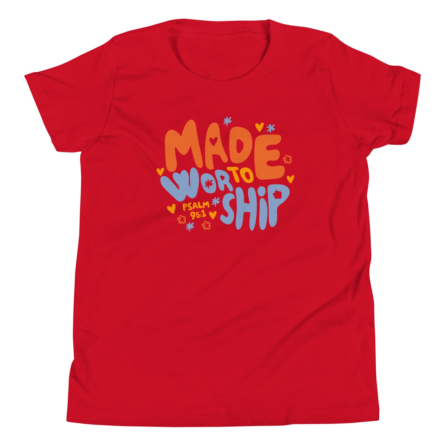 Made to Worship (Color) Youth Short Sleeve T-Shirt