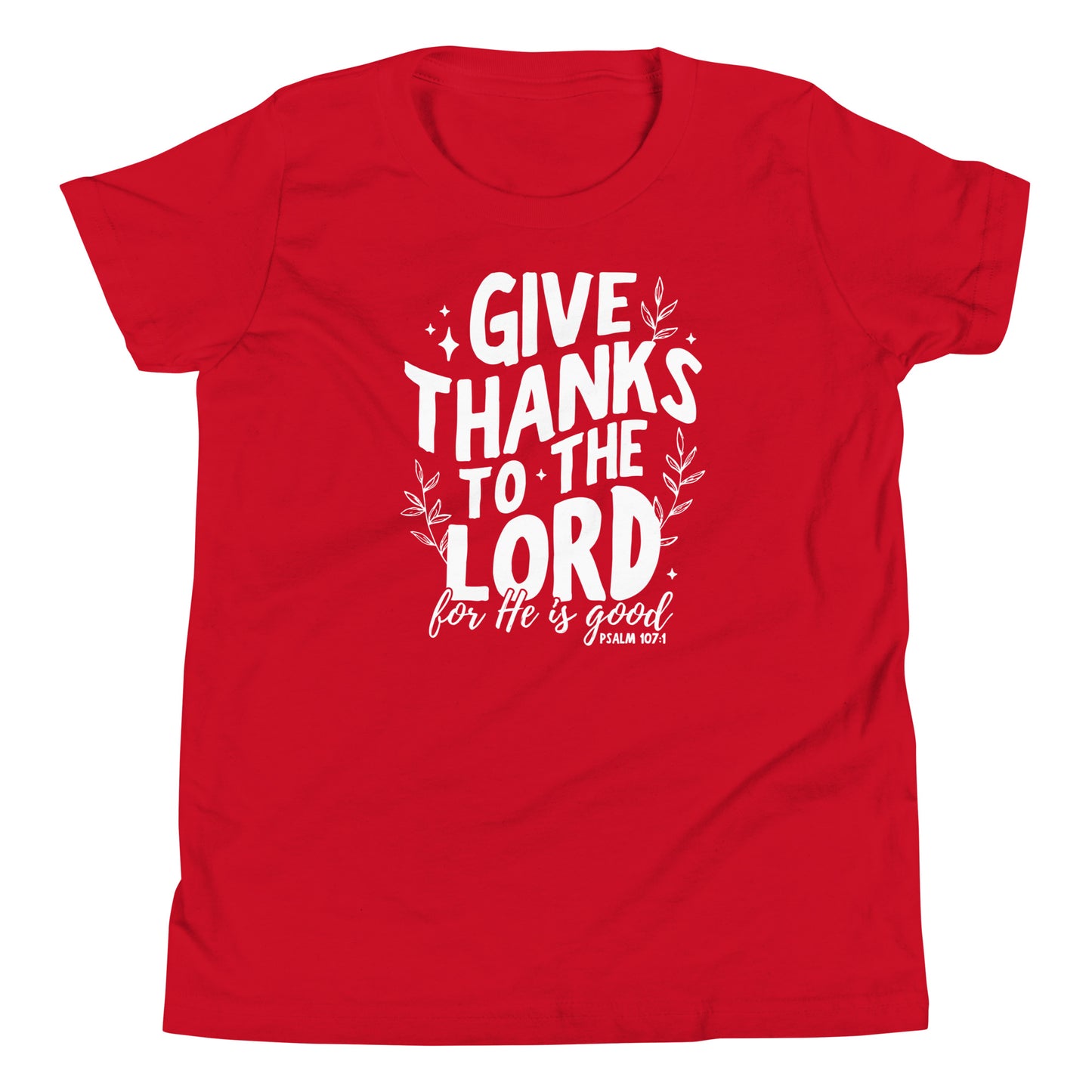 Give Thanks to the Lord Youth Short Sleeve T-Shirt