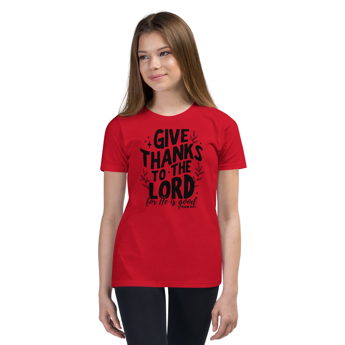 Give Thanks to the Lord Youth Short Sleeve T-Shirt