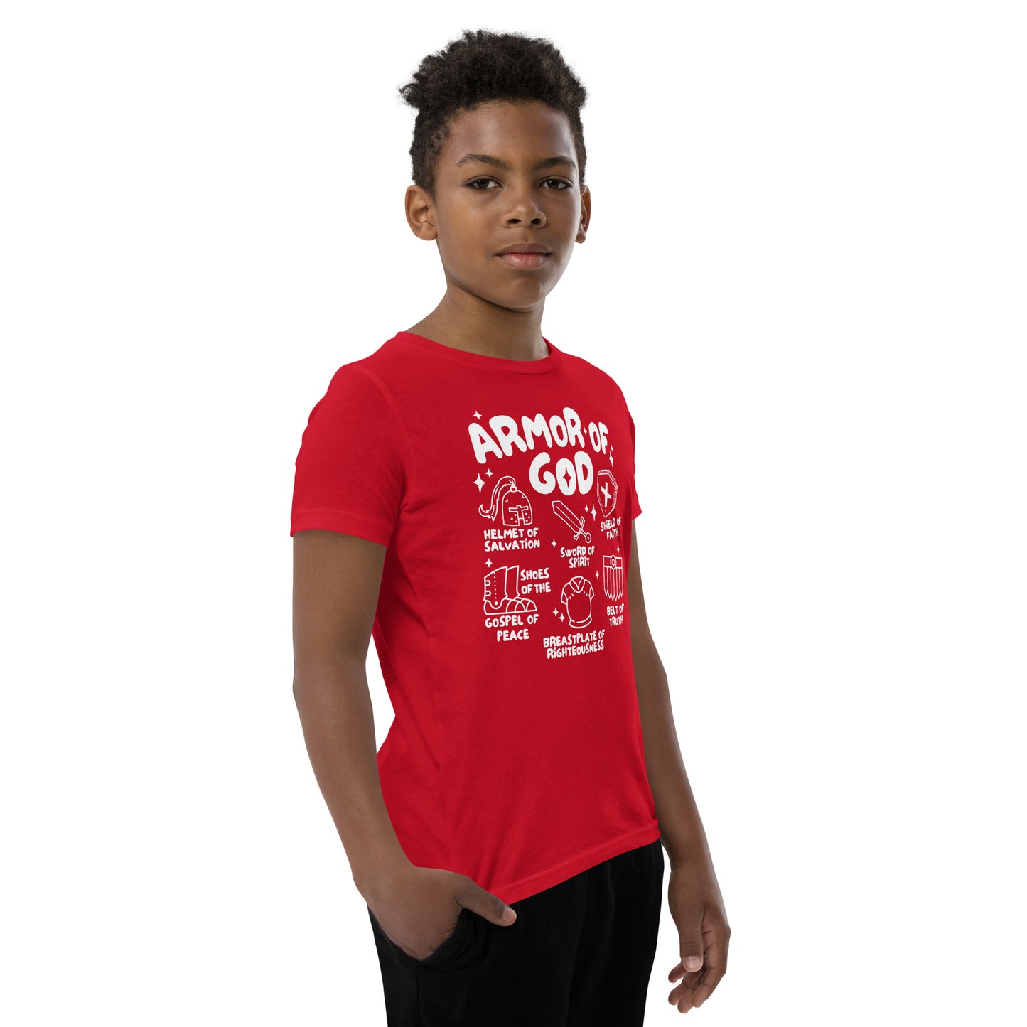 Armor of God (W) Youth Short Sleeve T-Shirt