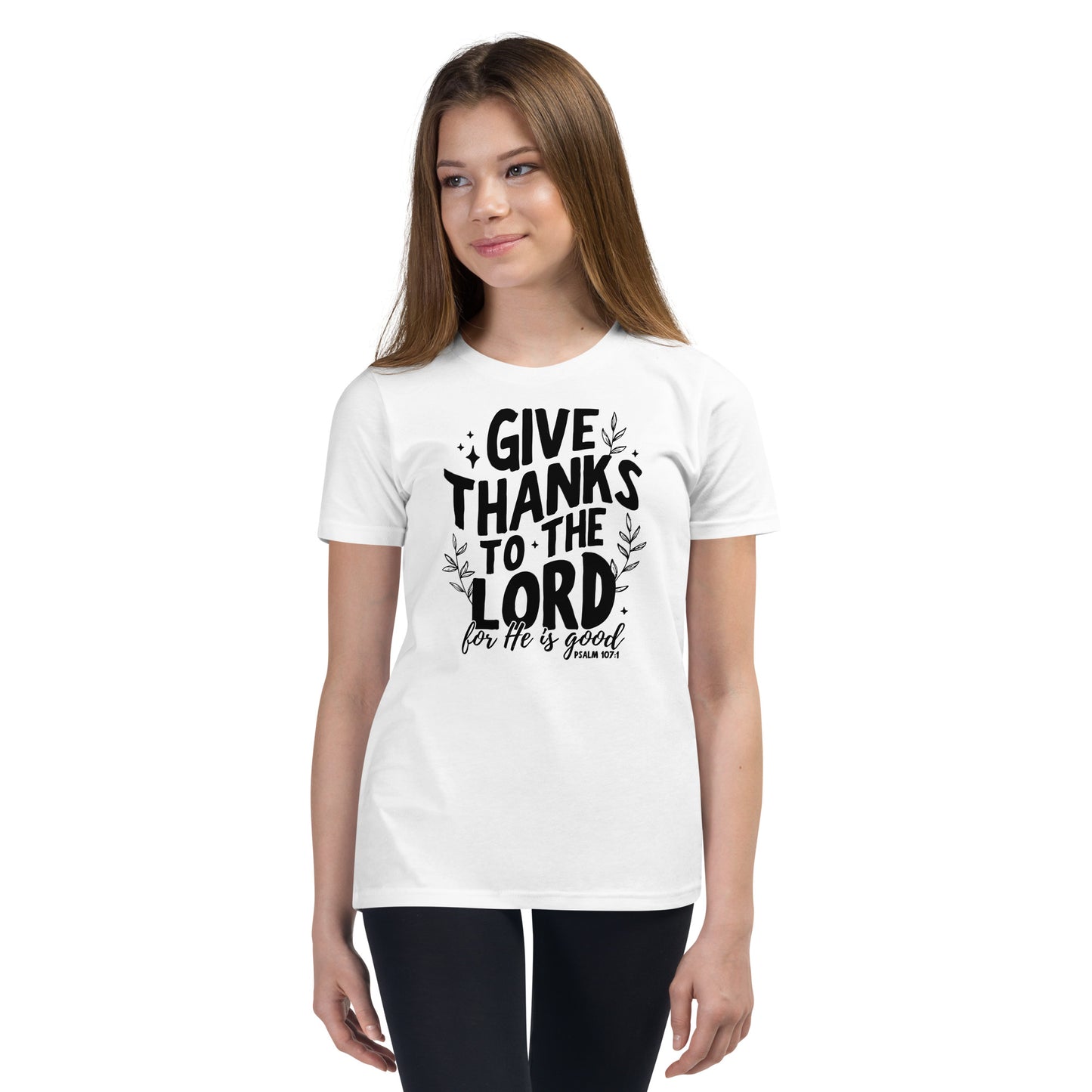 Give Thanks to the Lord Youth Short Sleeve T-Shirt