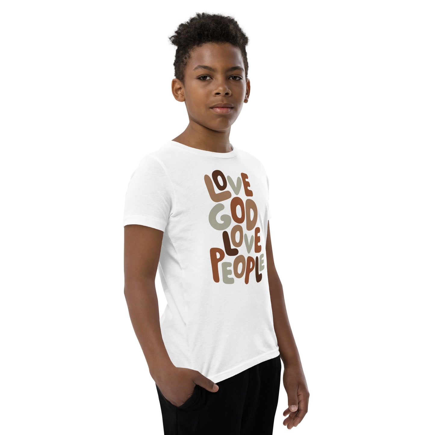 Love God Love People Youth Short Sleeve T-Shirt